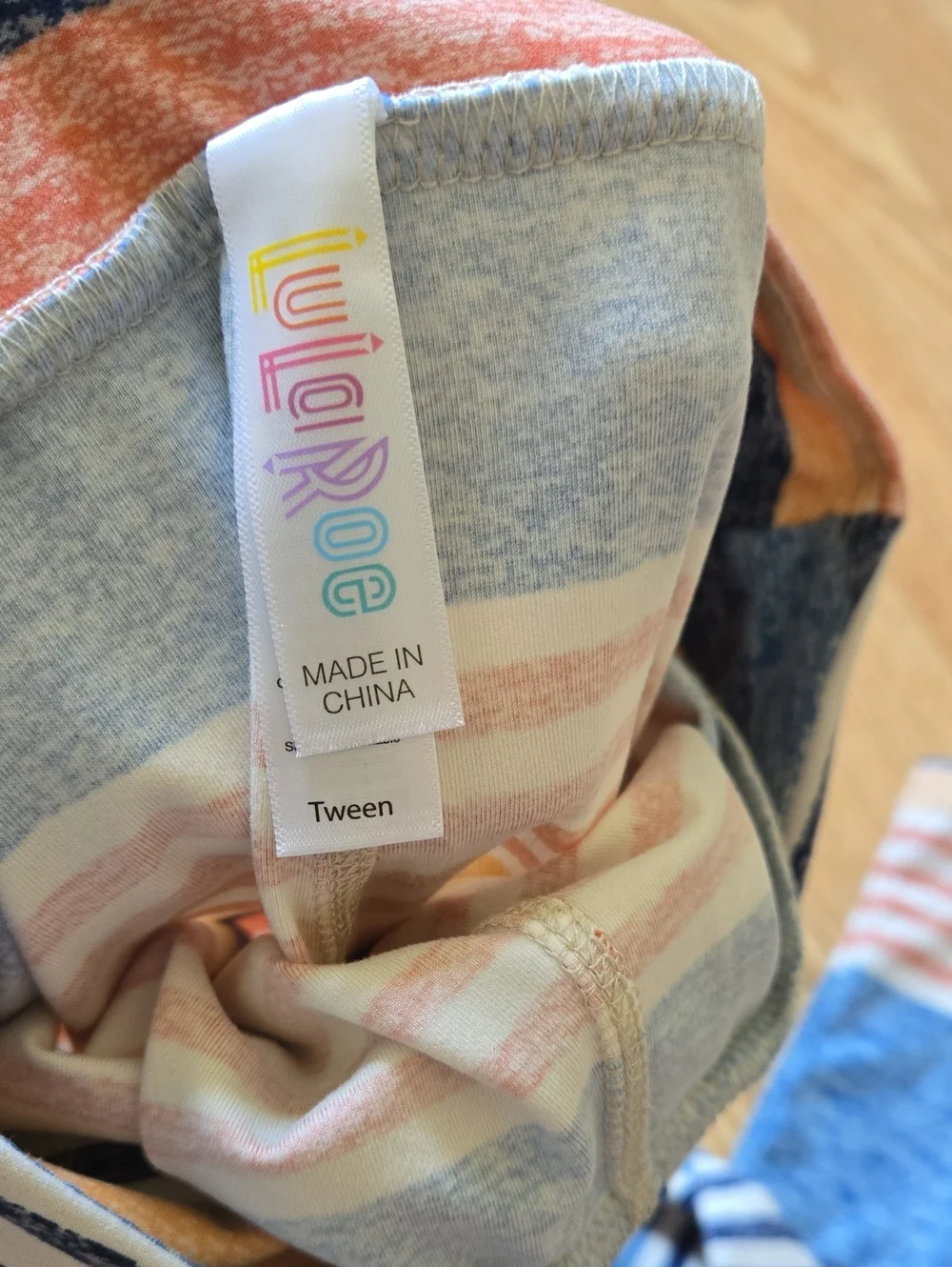 Tween Striped Heathered Leggings